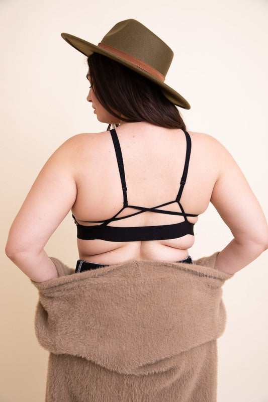 Plus Size Mesh Print High Neck Bralette-Leto Accessories-[option4]-[option5]-[option6]-[option7]-[option8]-Shop-Boutique-Clothing-for-Women-Online