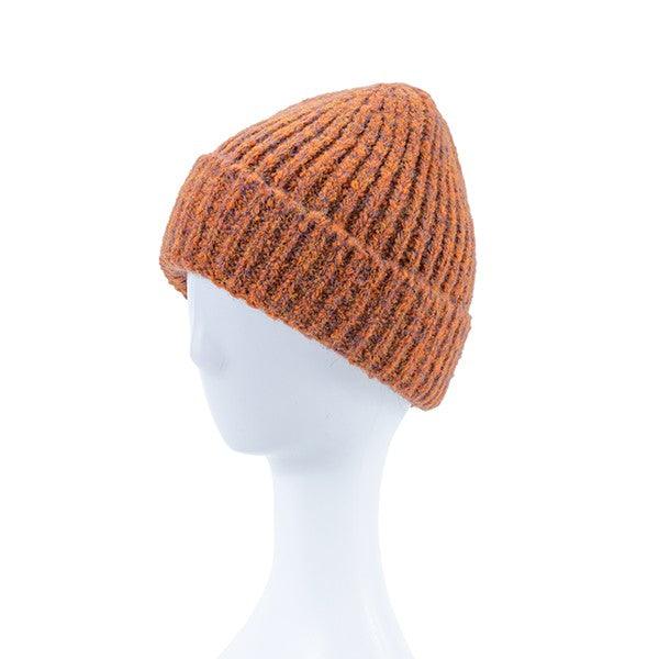 Mixed Thread Winter Beanie-Bella Chic-ORANGE/FOFO-Os-[option4]-[option5]-[option6]-[option7]-[option8]-Shop-Boutique-Clothing-for-Women-Online