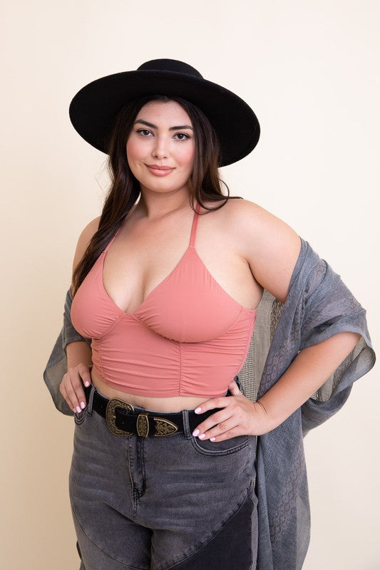 Plus Size Ruched Bralette-Leto Accessories-[option4]-[option5]-[option6]-[option7]-[option8]-Shop-Boutique-Clothing-for-Women-Online