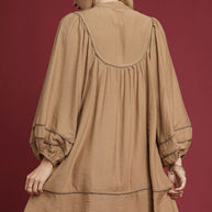 Umgee Boho Peasant Mini Dress with Trim Detail-Dresses-Trendsi-[option4]-[option5]-[option6]-[option7]-[option8]-Shop-Boutique-Clothing-for-Women-Online