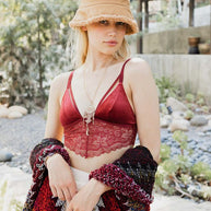 Velvet longline Lace Bralette-Leto Accessories-[option4]-[option5]-[option6]-[option7]-[option8]-Shop-Boutique-Clothing-for-Women-Online