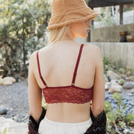 Velvet longline Lace Bralette-Leto Accessories-[option4]-[option5]-[option6]-[option7]-[option8]-Shop-Boutique-Clothing-for-Women-Online