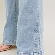 Judy Blue Tummy Control Vintage Wash Side Slit Slim Boot Jeans-Trendsi-[option4]-[option5]-[option6]-[option7]-[option8]-Shop-Boutique-Clothing-for-Women-Online