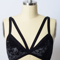 Crushed Velvet Bralette-Leto Accessories-[option4]-[option5]-[option6]-[option7]-[option8]-Shop-Boutique-Clothing-for-Women-Online