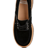 Cuckatoos Chunky Real Suede Leather Oxford Loafers-Rag Company-[option4]-[option5]-[option6]-[option7]-[option8]-Shop-Boutique-Clothing-for-Women-Online