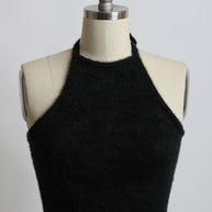 Fuzzy Sweater Halter Cropped Top-Leto Accessories-[option4]-[option5]-[option6]-[option7]-[option8]-Shop-Boutique-Clothing-for-Women-Online