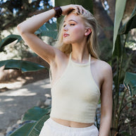 Fuzzy Sweater Halter Cropped Top-Leto Accessories-[option4]-[option5]-[option6]-[option7]-[option8]-Shop-Boutique-Clothing-for-Women-Online