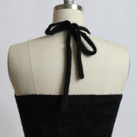 Fuzzy Sweater Halter Cropped Top-Leto Accessories-[option4]-[option5]-[option6]-[option7]-[option8]-Shop-Boutique-Clothing-for-Women-Online