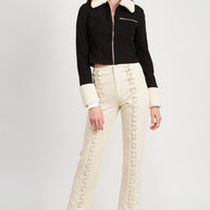 CONTRASTED COLLAR AND CUFF CROP JACKET-Emory Park-[option4]-[option5]-[option6]-[option7]-[option8]-Shop-Boutique-Clothing-for-Women-Online