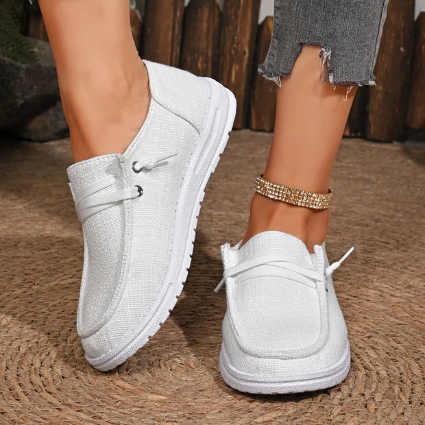 Round Toe Canvas Slip-Ons-120 Sneakers-Trendsi-[option4]-[option5]-[option6]-[option7]-[option8]-Shop-Boutique-Clothing-for-Women-Online
