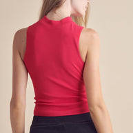 Always Classy Ribbed Mock Neck Tank-Yelete-[option4]-[option5]-[option6]-[option7]-[option8]-Shop-Boutique-Clothing-for-Women-Online