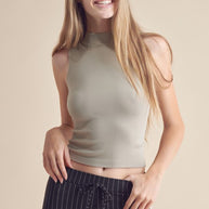 Always Classy Ribbed Mock Neck Tank-Yelete-[option4]-[option5]-[option6]-[option7]-[option8]-Shop-Boutique-Clothing-for-Women-Online