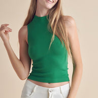 Always Classy Ribbed Mock Neck Tank-Yelete-[option4]-[option5]-[option6]-[option7]-[option8]-Shop-Boutique-Clothing-for-Women-Online