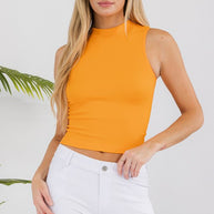 Always Classy Ribbed Mock Neck Tank-Yelete-[option4]-[option5]-[option6]-[option7]-[option8]-Shop-Boutique-Clothing-for-Women-Online