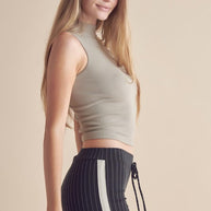 Always Classy Ribbed Mock Neck Tank-Yelete-[option4]-[option5]-[option6]-[option7]-[option8]-Shop-Boutique-Clothing-for-Women-Online