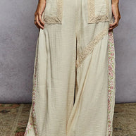 POL Floral Embroidered Drawstring Joggers with Lace Trim-Sweatpants & Joggers-Trendsi-[option4]-[option5]-[option6]-[option7]-[option8]-Shop-Boutique-Clothing-for-Women-Online