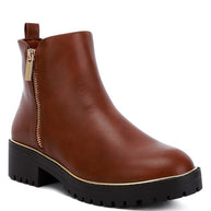 Thorin Metallic Frame Block Heel Boots-Rag Company-[option4]-[option5]-[option6]-[option7]-[option8]-Shop-Boutique-Clothing-for-Women-Online