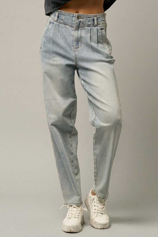 High Waisted Balloon Jeans-Denim Lab USA-[option4]-[option5]-[option6]-[option7]-[option8]-Shop-Boutique-Clothing-for-Women-Online
