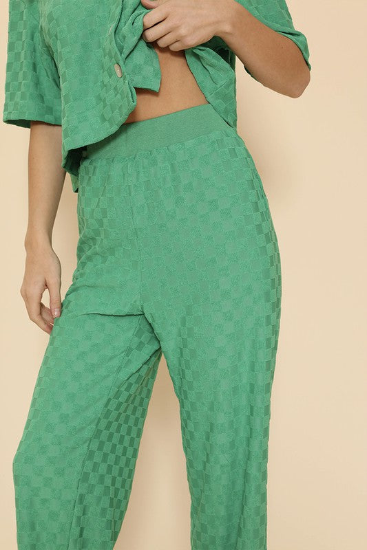 Terry checker pant set-Miss Sparkling-[option4]-[option5]-[option6]-[option7]-[option8]-Shop-Boutique-Clothing-for-Women-Online