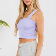 Seamless Textured Crop Tank-Yelete-[option4]-[option5]-[option6]-[option7]-[option8]-Shop-Boutique-Clothing-for-Women-Online