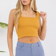 Seamless Textured Crop Tank-Yelete-[option4]-[option5]-[option6]-[option7]-[option8]-Shop-Boutique-Clothing-for-Women-Online