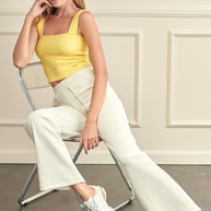 Seamless Textured Crop Tank-Yelete-[option4]-[option5]-[option6]-[option7]-[option8]-Shop-Boutique-Clothing-for-Women-Online