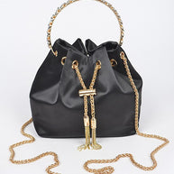 Satin Top Handle Bucket Clutch Bag-Artini Accessories-[option4]-[option5]-[option6]-[option7]-[option8]-Shop-Boutique-Clothing-for-Women-Online