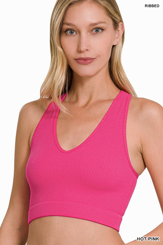 Zenana Ribbed Cropped Racerback Tank Top-ZENANA-[option4]-[option5]-[option6]-[option7]-[option8]-Shop-Boutique-Clothing-for-Women-Online
