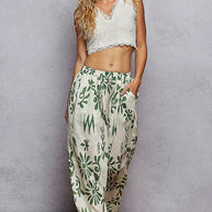 POL Floral Printed Woven Wide Leg Drawstring Pants-Pants-Trendsi-[option4]-[option5]-[option6]-[option7]-[option8]-Shop-Boutique-Clothing-for-Women-Online