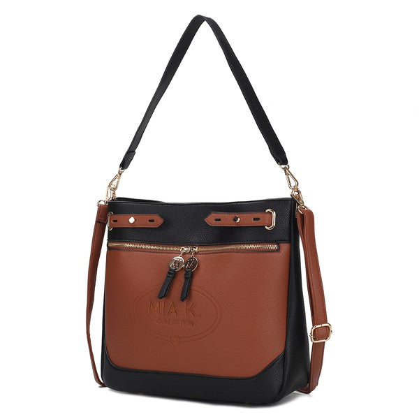 The Evie Two Tone Shoulder Bag by Mia k-MKF Collection by Mia K-[option4]-[option5]-[option6]-[option7]-[option8]-Shop-Boutique-Clothing-for-Women-Online