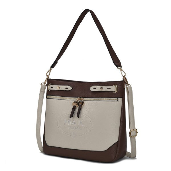 The Evie Two Tone Shoulder Bag by Mia k-MKF Collection by Mia K-[option4]-[option5]-[option6]-[option7]-[option8]-Shop-Boutique-Clothing-for-Women-Online