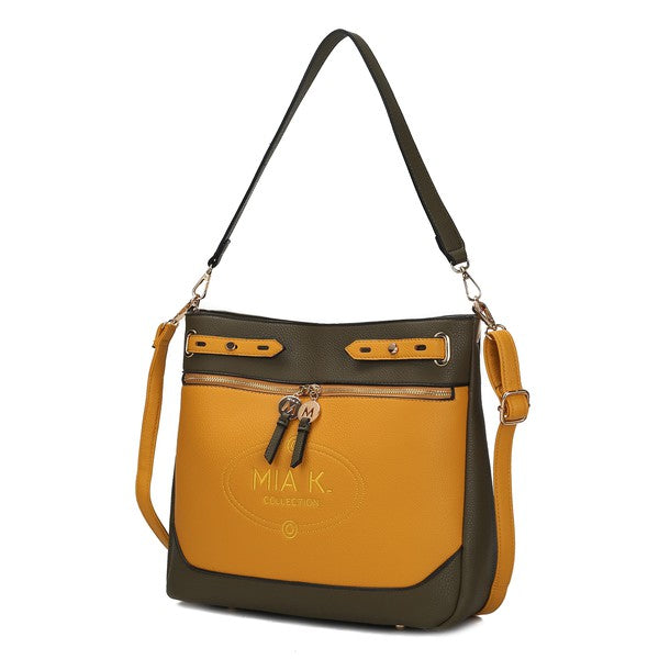 The Evie Two Tone Shoulder Bag by Mia k-MKF Collection by Mia K-[option4]-[option5]-[option6]-[option7]-[option8]-Shop-Boutique-Clothing-for-Women-Online