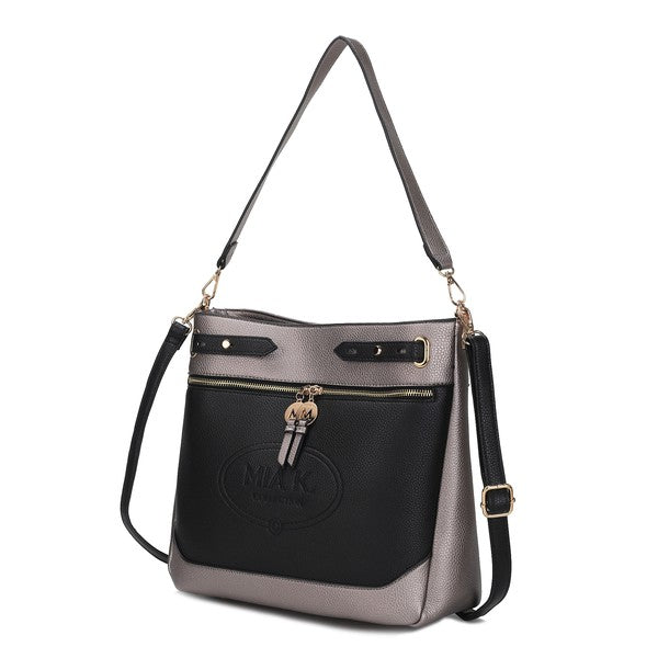 The Evie Two Tone Shoulder Bag by Mia k-MKF Collection by Mia K-[option4]-[option5]-[option6]-[option7]-[option8]-Shop-Boutique-Clothing-for-Women-Online