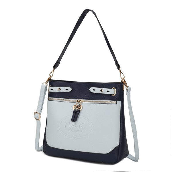 The Evie Two Tone Shoulder Bag by Mia k-MKF Collection by Mia K-[option4]-[option5]-[option6]-[option7]-[option8]-Shop-Boutique-Clothing-for-Women-Online