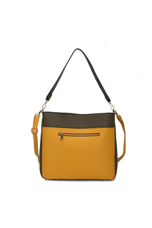 The Evie Two Tone Shoulder Bag by Mia k-MKF Collection by Mia K-[option4]-[option5]-[option6]-[option7]-[option8]-Shop-Boutique-Clothing-for-Women-Online