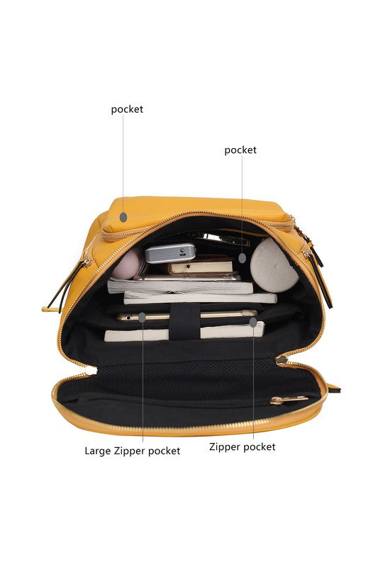 The Angela Large Backpack By Mia K-MKF Collection by Mia K-[option4]-[option5]-[option6]-[option7]-[option8]-Shop-Boutique-Clothing-for-Women-Online