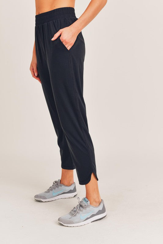 Mono B Athleisure Joggers with Curved Notch Hem-Mono B-Black-S-[option4]-[option5]-[option6]-[option7]-[option8]-Shop-Boutique-Clothing-for-Women-Online