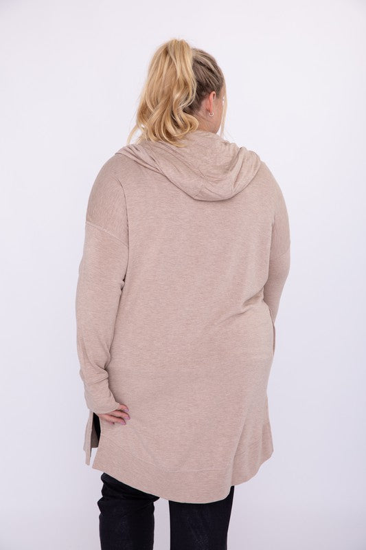 Mono B CURVY Longline Hooded Cardigan with Pockets-Mono B-[option4]-[option5]-[option6]-[option7]-[option8]-Shop-Boutique-Clothing-for-Women-Online