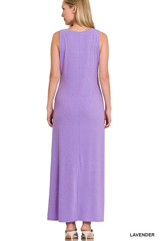 Zenana Sleeveless Scoop Neck Maxi Dress-The Bee Chic Boutique-[option4]-[option5]-[option6]-[option7]-[option8]-Shop-Boutique-Clothing-for-Women-Online