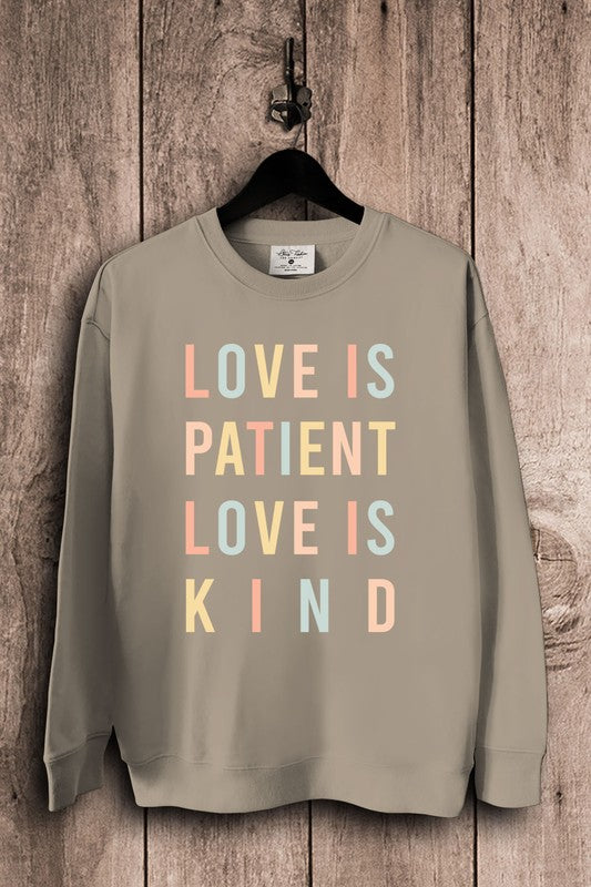 Love Is Patient Love Is Kind Sweatshirt-Lotus Fashion Collection-[option4]-[option5]-[option6]-[option7]-[option8]-Shop-Boutique-Clothing-for-Women-Online