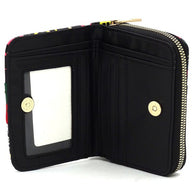 Multi Graffiti Print Queen Bee Stripe Wallet-Fashion World-[option4]-[option5]-[option6]-[option7]-[option8]-Shop-Boutique-Clothing-for-Women-Online