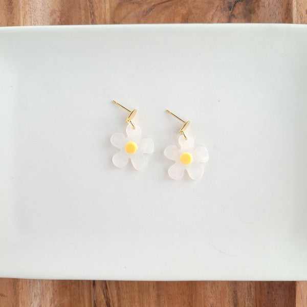 Dainty Daisy Earrings-Spiffy & Splendid-White-OneSize-[option4]-[option5]-[option6]-[option7]-[option8]-Shop-Boutique-Clothing-for-Women-Online