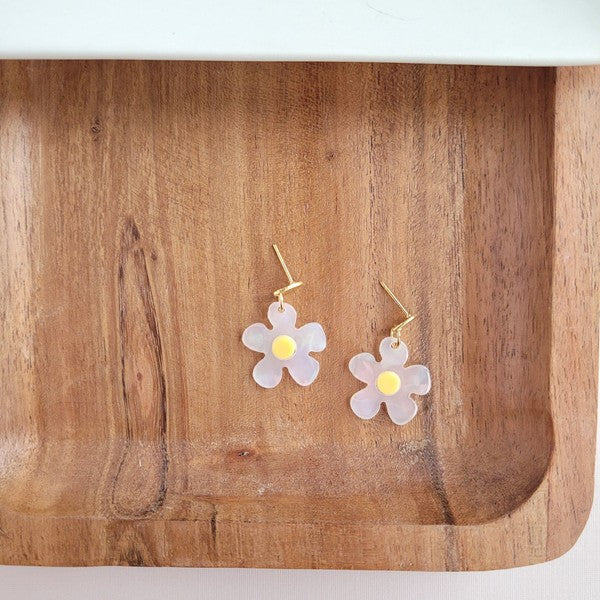 Dainty Daisy Earrings-Spiffy & Splendid-White-OneSize-[option4]-[option5]-[option6]-[option7]-[option8]-Shop-Boutique-Clothing-for-Women-Online