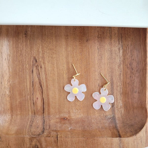 Dainty Daisy Earrings-Spiffy & Splendid-White-OneSize-[option4]-[option5]-[option6]-[option7]-[option8]-Shop-Boutique-Clothing-for-Women-Online