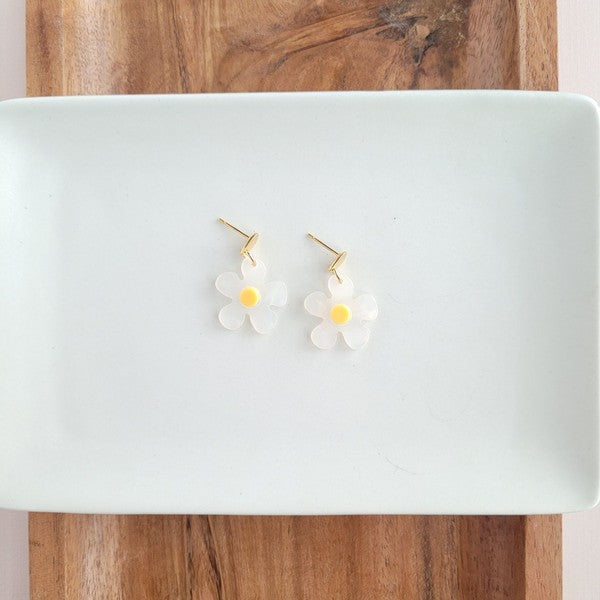 Dainty Daisy Earrings-Spiffy & Splendid-White-OneSize-[option4]-[option5]-[option6]-[option7]-[option8]-Shop-Boutique-Clothing-for-Women-Online