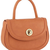 Fashion Twist Lock Flap Saddle Satchel-Fashion World-[option4]-[option5]-[option6]-[option7]-[option8]-Shop-Boutique-Clothing-for-Women-Online