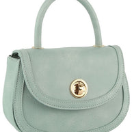 Fashion Twist Lock Flap Saddle Satchel-Fashion World-[option4]-[option5]-[option6]-[option7]-[option8]-Shop-Boutique-Clothing-for-Women-Online