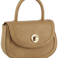 Fashion Twist Lock Flap Saddle Satchel-Fashion World-[option4]-[option5]-[option6]-[option7]-[option8]-Shop-Boutique-Clothing-for-Women-Online