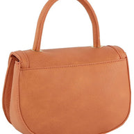 Fashion Twist Lock Flap Saddle Satchel-Fashion World-[option4]-[option5]-[option6]-[option7]-[option8]-Shop-Boutique-Clothing-for-Women-Online