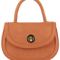 Fashion Twist Lock Flap Saddle Satchel-Fashion World-[option4]-[option5]-[option6]-[option7]-[option8]-Shop-Boutique-Clothing-for-Women-Online